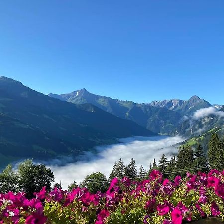 Ferienhaus Zillertal Panorama Blick Balkon Sauna Zellberg Exteriér fotografie