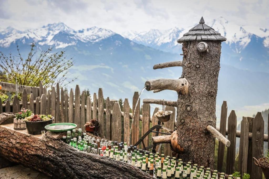 Ferienhaus Zillertal Panorama Blick Balkon Sauna Zellberg Exteriér fotografie
