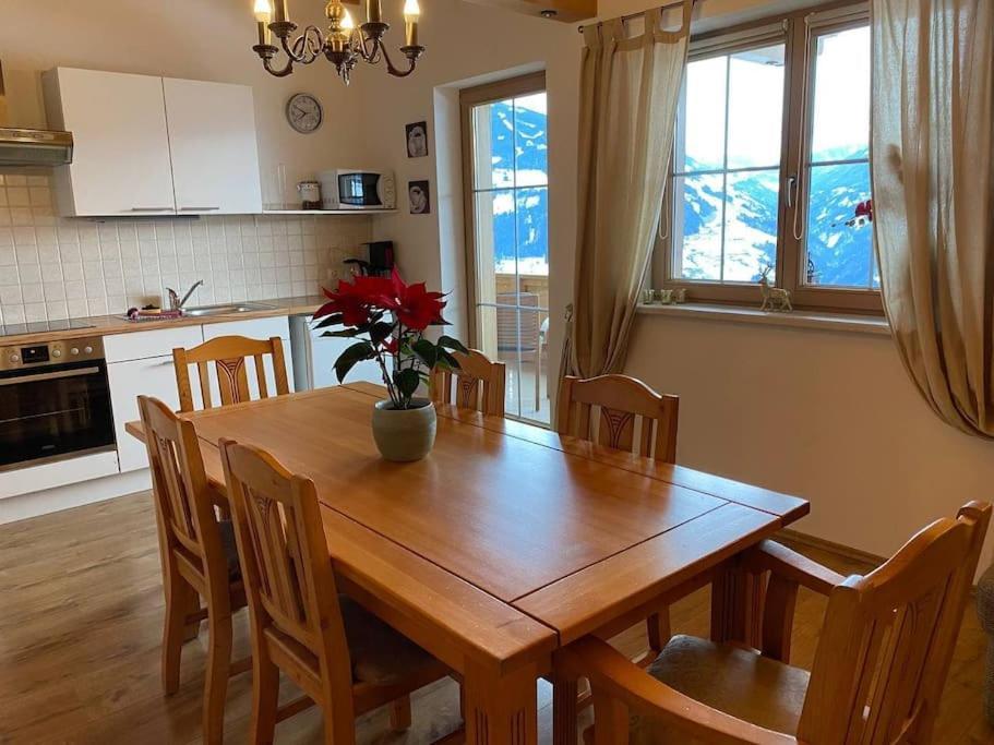 Ferienhaus Zillertal Panorama Blick Balkon Sauna Zellberg Exteriér fotografie